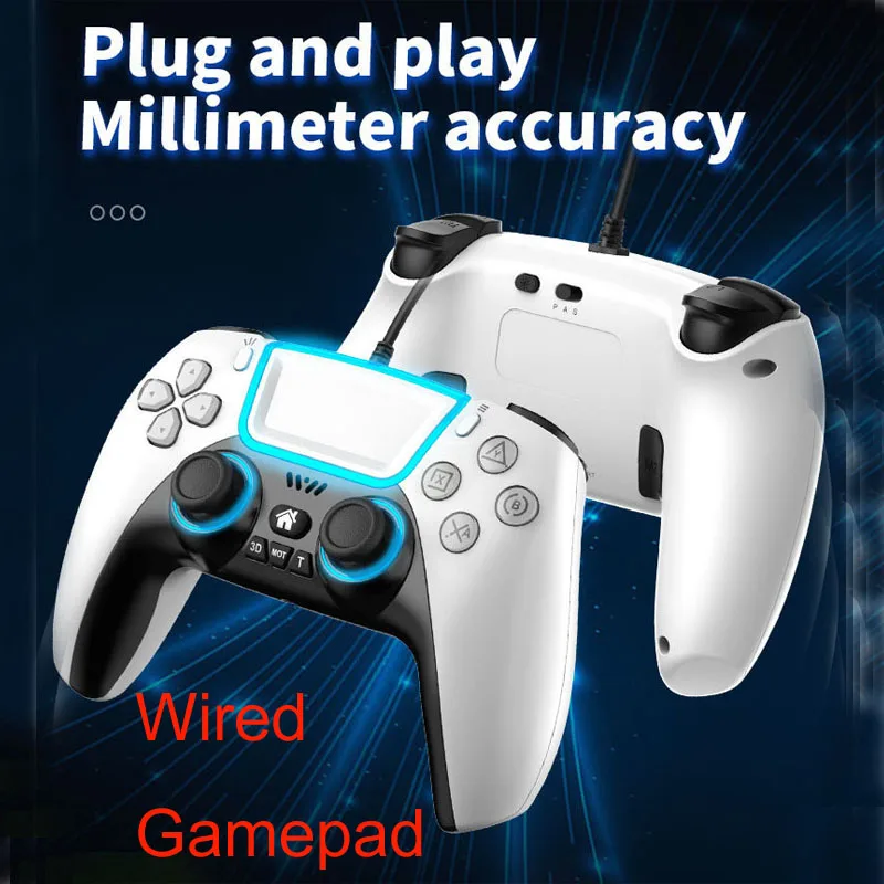 Usb Wired Game Console Vibrating Touch Screen Joystick Gamepad For