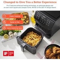 12-in-1 Air Fryer 5.8QT, Toast, Bake, Nutrition Facts for 100+ In-App Recipes,  Tech Fast Cook, for Main & Side Dishes 2