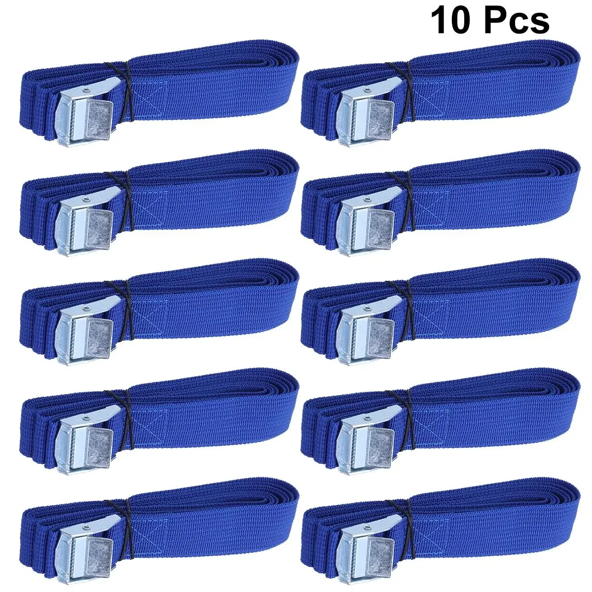Cargo Tie Down Strap Lashing Strap 2.5M Lashing Strap W/ Buckle Nylon Quick Release Cargo Tie Down Luggage Bag Packing Straps Tied With Zinc Alloy Buckle Hooks