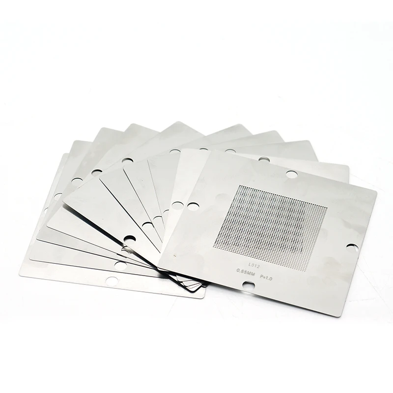 90MM Universal BGA Reballing Schablonen-Set 10 Stück 0,3-0,76MM für Laptop Universal-Reballing für BGA Rework Station Werkzeuge – Detail 1