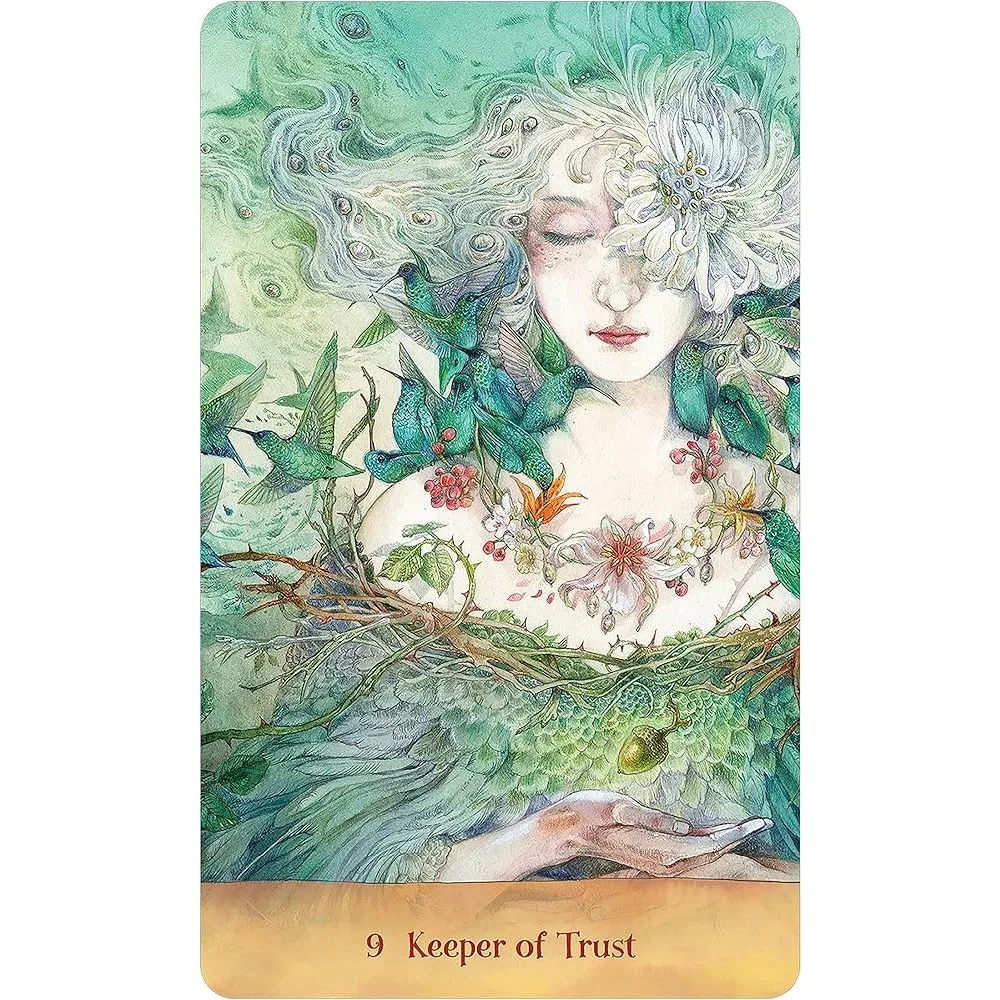 10.4*7.3cm Tree Keepers Oracle 44 Pcs Cards Oracle Deck Party Game 4