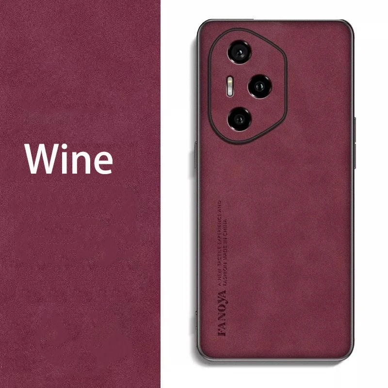 Luxury Leather Silicone Shockproof Case with Frosted Matte Finish