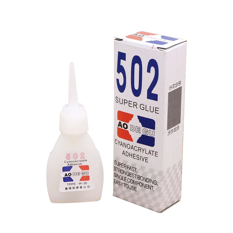 50g 502 Super Glue Instant Dry Cyanoacrylate Strong Adhesive Office  Supplies Quick Bond Leather Glass Metal Fast Glue - AliExpress