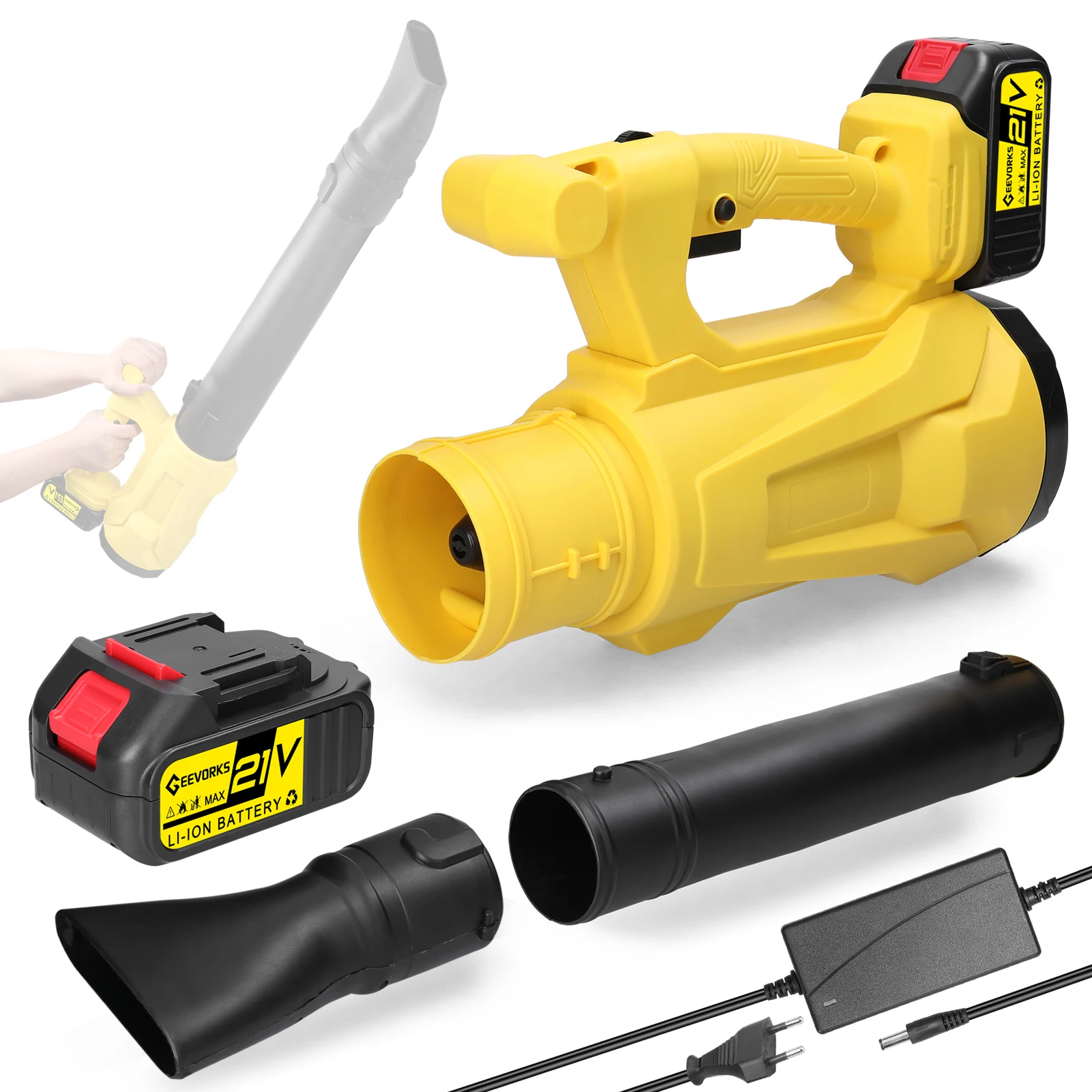 GeevorksHighPowerBlowerHandheldLithiumBatteryElectricBlower