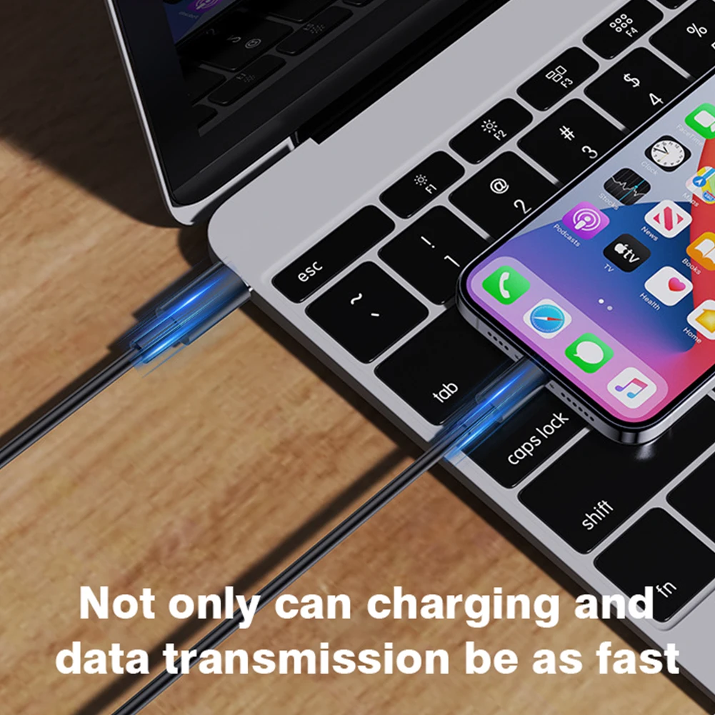 6 In 1 Multifunctional Data Cable Storage Box 60W Dual Type-C Data Cable Storage Box Lightning Android Interface Supporting Use data cable storage box
