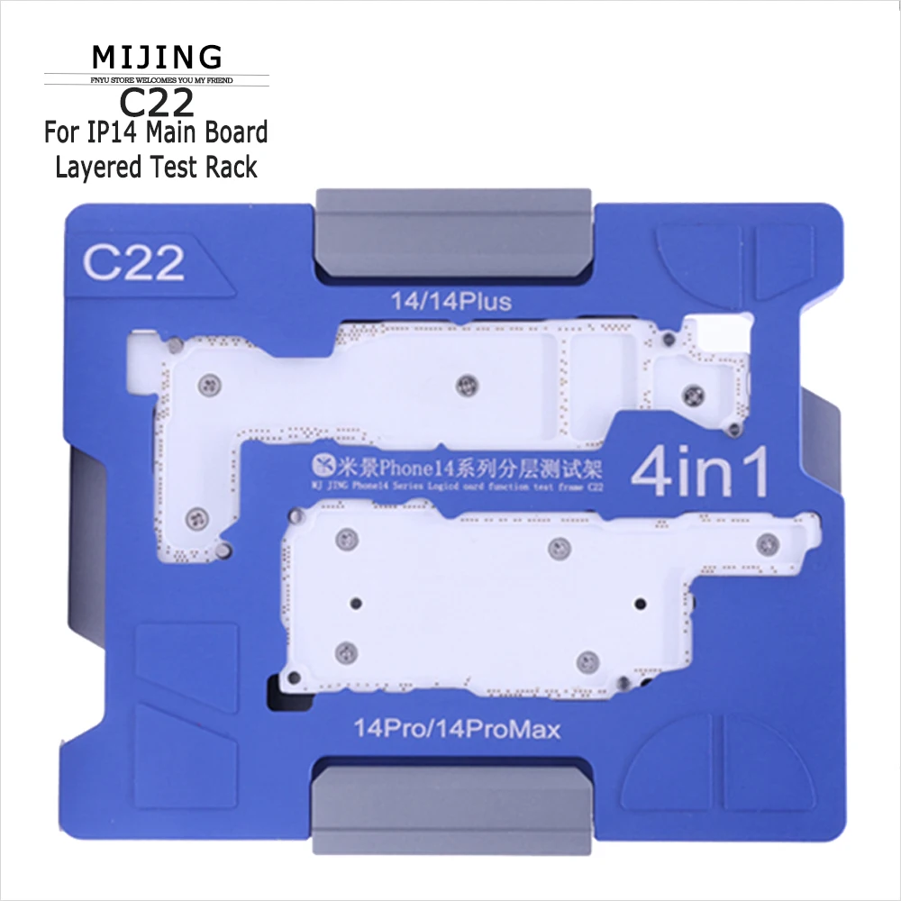 

MiJing C22 for IP14 Main Board Layered Test Rack 4In1 for IP14 14Plus 14Pro 14 Pro Max Mainboard Layered Test Repair Clamp