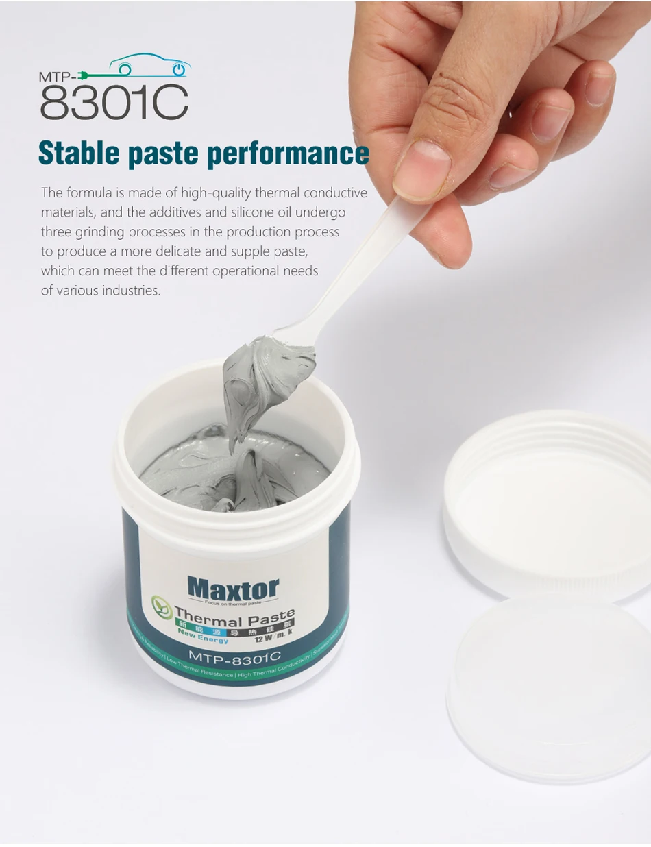 maxtor pasta térmica graxa para amd processador intel cpu cooler computador ventilador de refrigeração vga gpu composto dissipador de calor de gesso