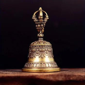 Brass Tibetan Drop Bell 1