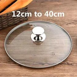 Premium Glass and Stainless Steel Frying Pan Lid with Heat-Resistant Handle (14cm)
