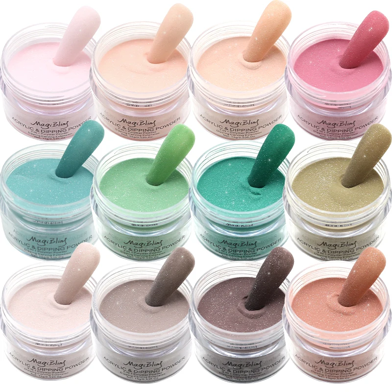 15g Color Nail Acrylic Powder Carving Nail Polymer Tip Extension