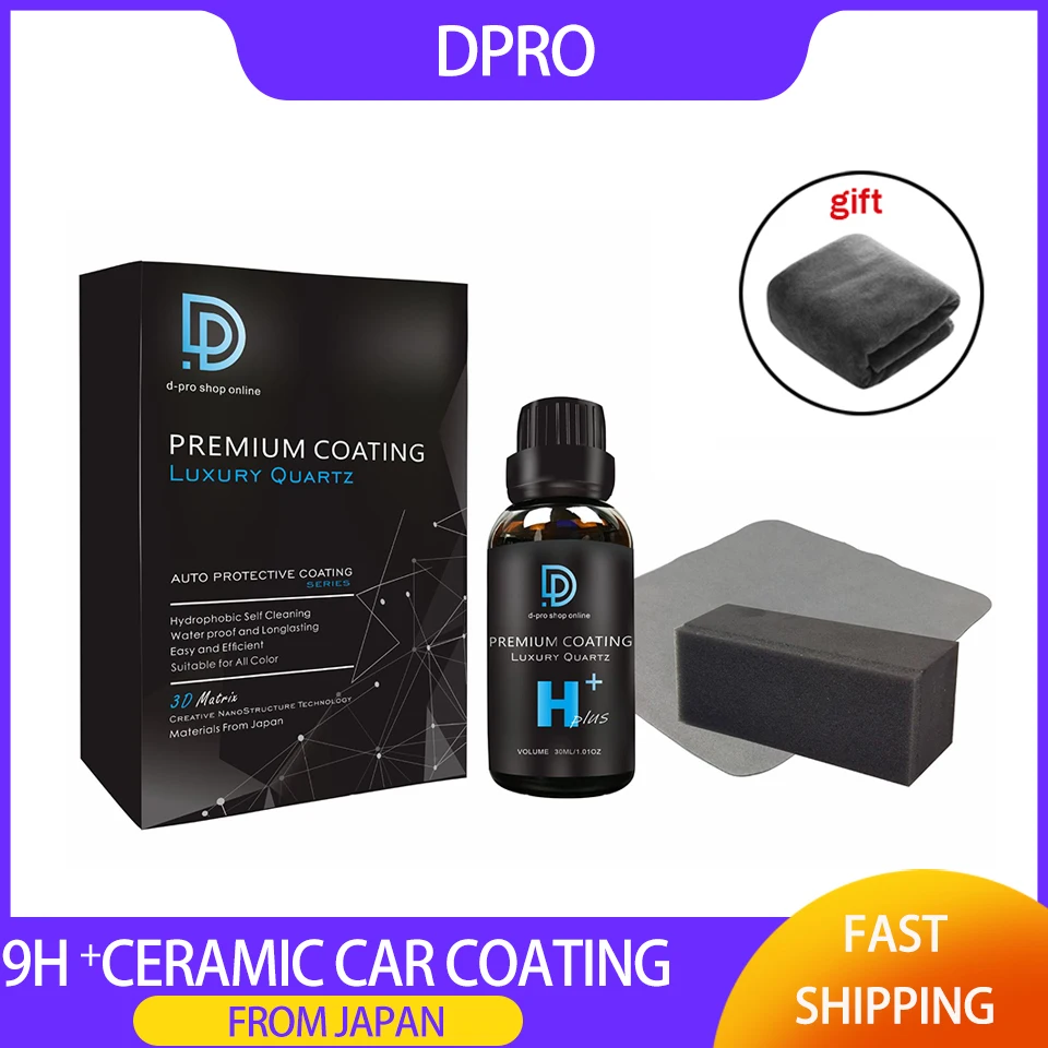 Car Coating Polish Kit 9H Liquid Glass Nano Ceramics Graphene Ceramic Coating Car Detailing Paint Care Waterproof Hydrophobic Anti-scratch