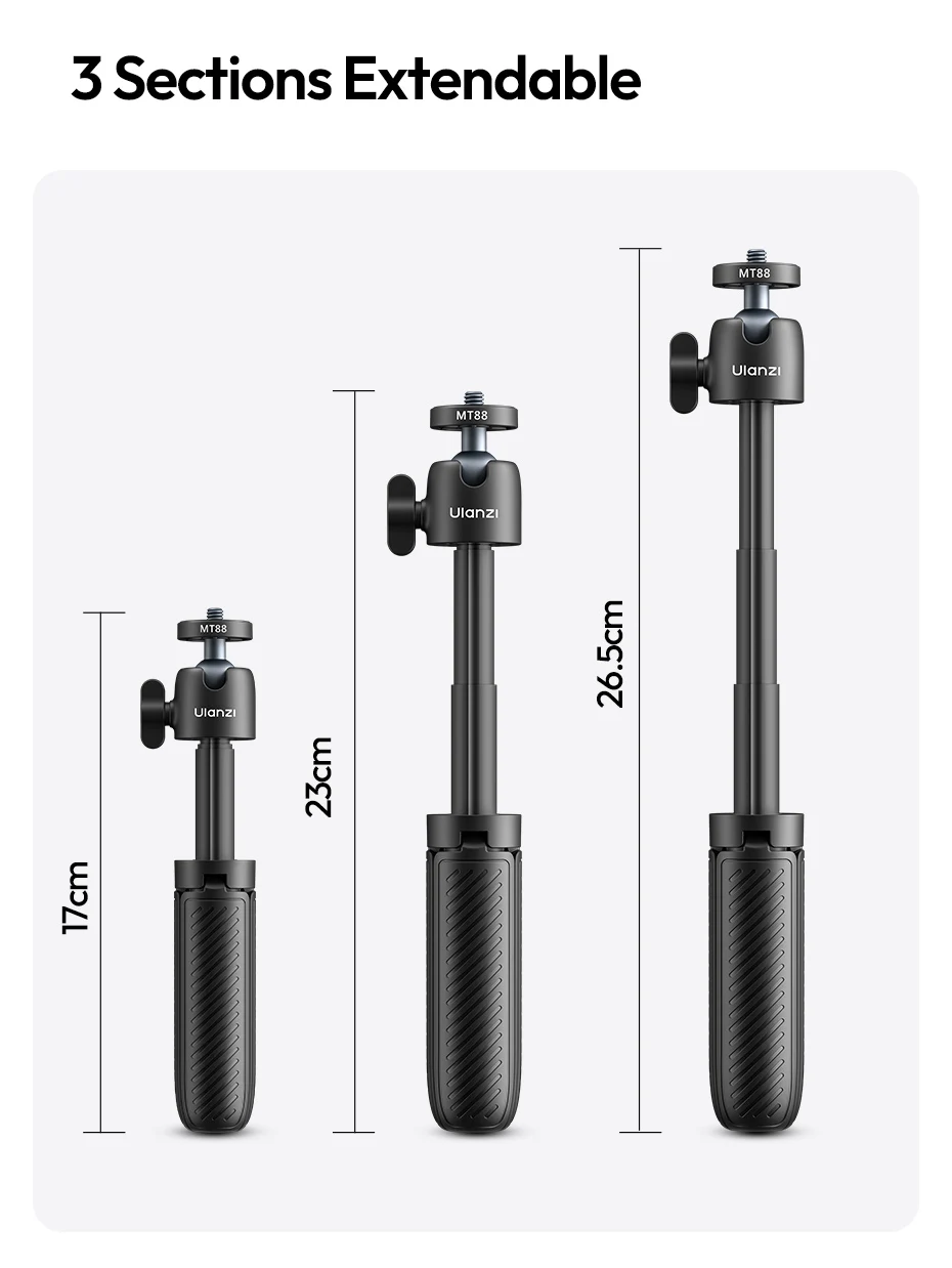 ClipMate Tripod Selfie Stick Desktop Tripod Hand-Held Tripod Stand for Smartphon