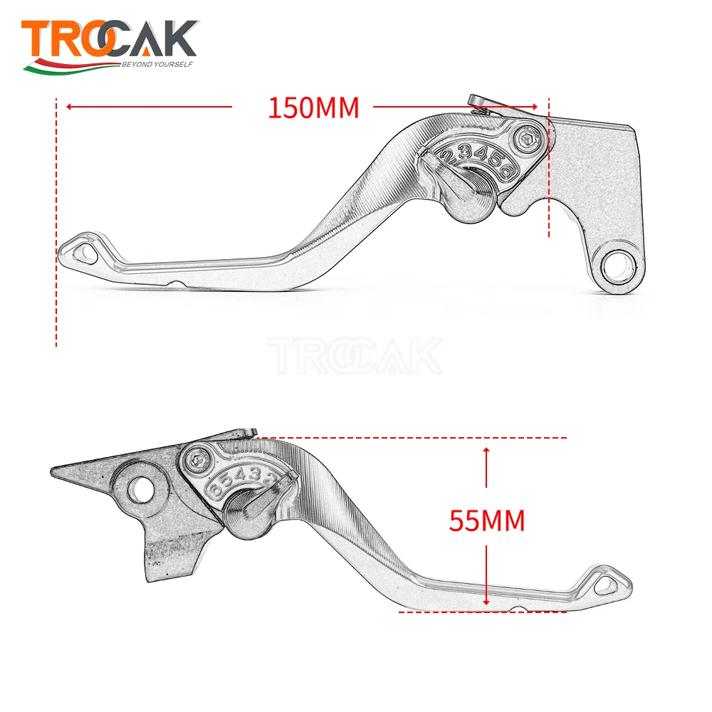 Enhanced Adjustable CNC Short Brake and Clutch Levers for Motorcycles (2025 Model)