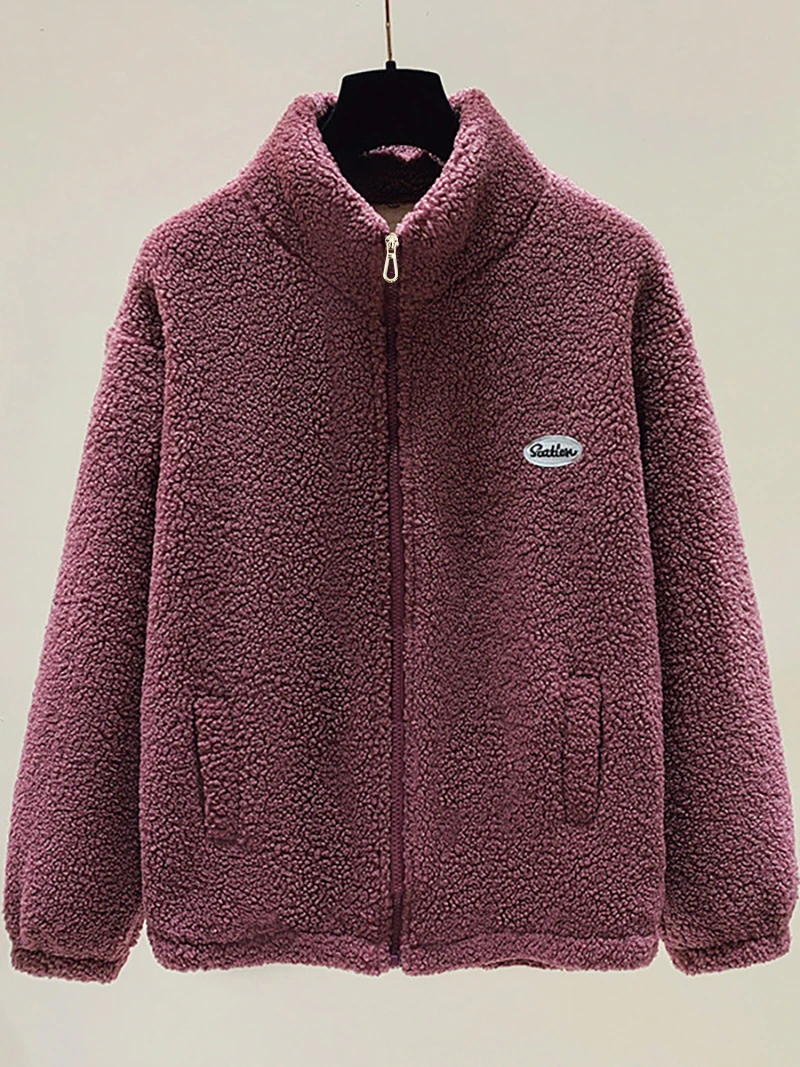 سترة نسائية كاجوال سميكة من الصوف الدافئ والبارد،...