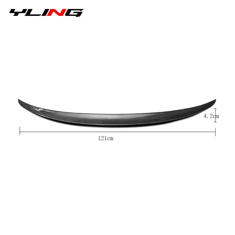 Car Spoiler 121CM Length Universal Accessories For Mercedes Benz W204 W211 Audi A6 C7 BMW E92 E90 E46 G20 F30 Peugeot car rear wing spoiler car roof spoiler
