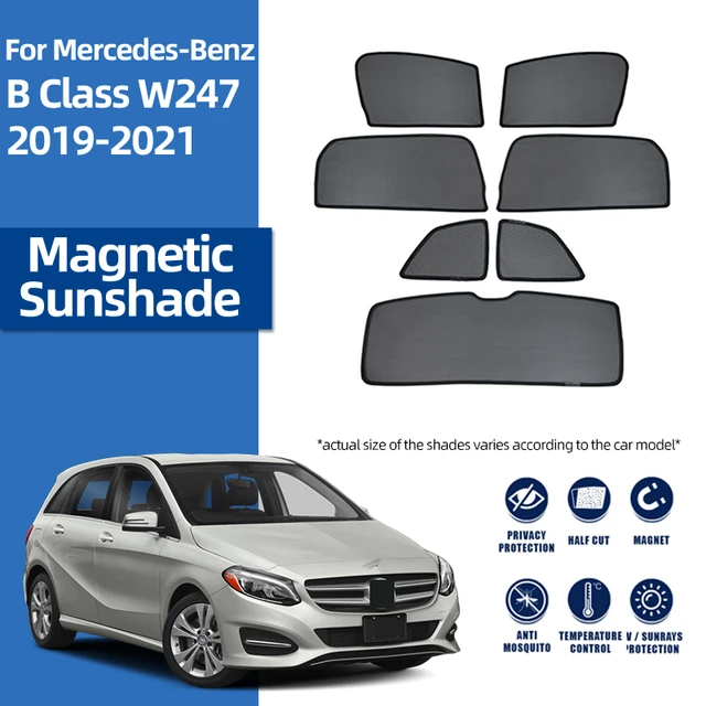 Pour Mercedes Benz classe B W247 2018-2023 magnétique voiture pare-soleil  avant pare-brise rideau arrière côté bébé fenêtre pare-soleil pare-soleil -  AliExpress