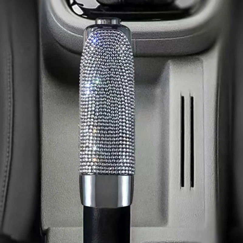 Handbrake Grips Universal Crystal Car Handbrake Covers Anti-slip Auto Gear Shift Collars Diamond Bling Accessories Interior hand brake cover