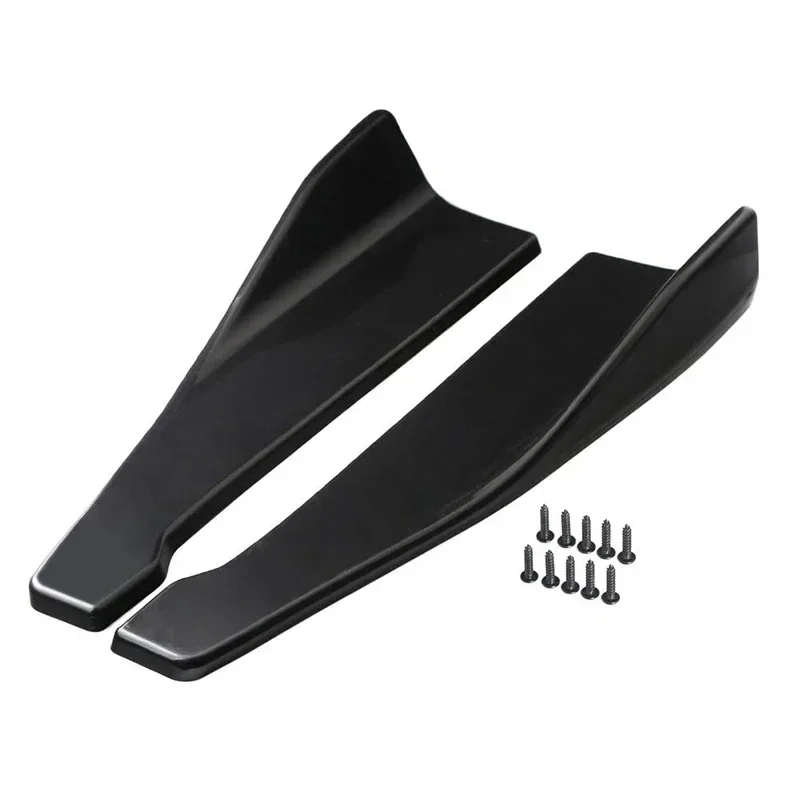 48cm Universal For 2014- BMW F32 F33 F36 4 Series Rear Bumper Splitter Apron Spoiler Side Skirt Extension Car Accessories