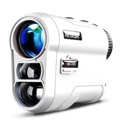 Advanced Golf Laser Rangefinder with Slope Compensation and USB Rechargeable Feature - 1000M (Golf White)