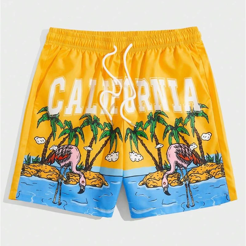 Holiday Style 3d Printed Shorts For Men's Outdoor Sports Surfing Board Shorts Fashion Leisure Trend Quick Drying Short Pants 4