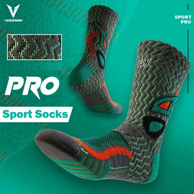Chaussettes de Sport à fond de serviette pour hommes 9-12, respirantes, antidérapantes, coupe haute, chaussettes de basket-ball, Absorption d'humidité 1