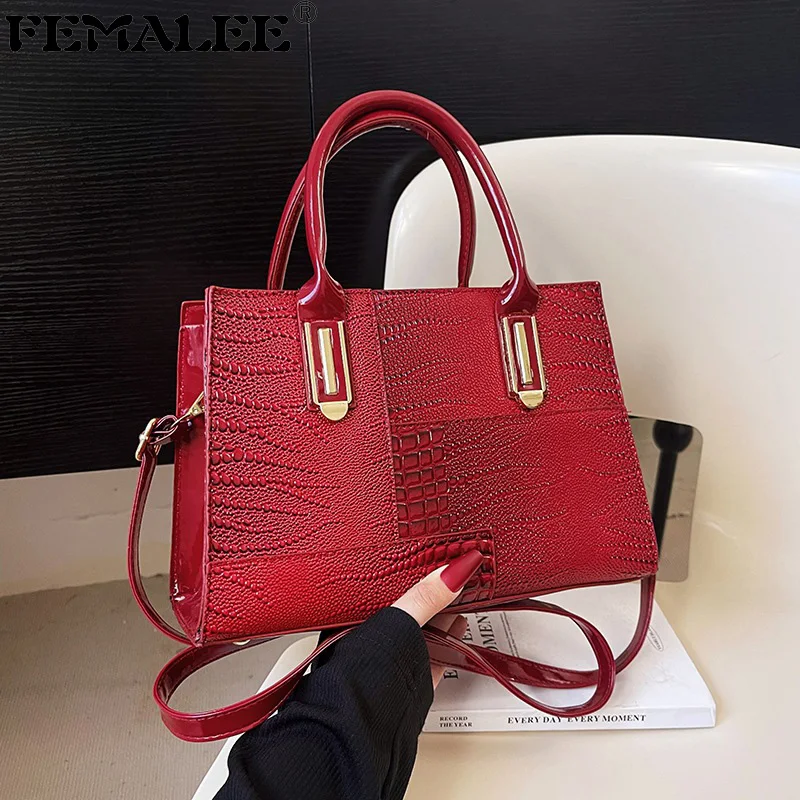 

Сумка крокодиловая женская из кожи аллигатора, роскошный брендовый саквояж на плечо, Дизайнерский Модный чемоданчик кросс-боди