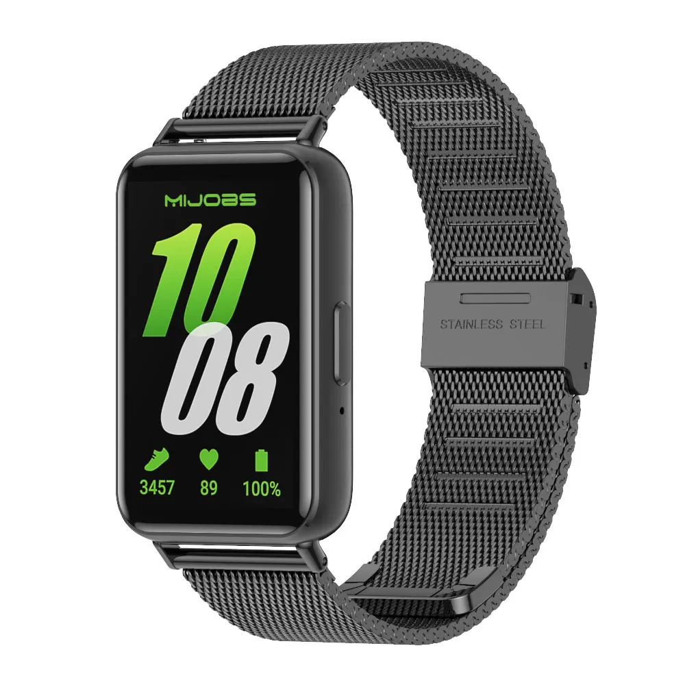Milanese Metal Watchband Bracelet for Fitness Tracker Replacement Strap