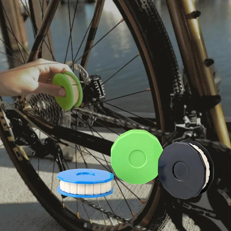 Bike Chain Lubricator Bike Chain Oiler Lubricating Disc Bicycle Maintenance Tool Cycling Gear Roller Lubricant Accessories