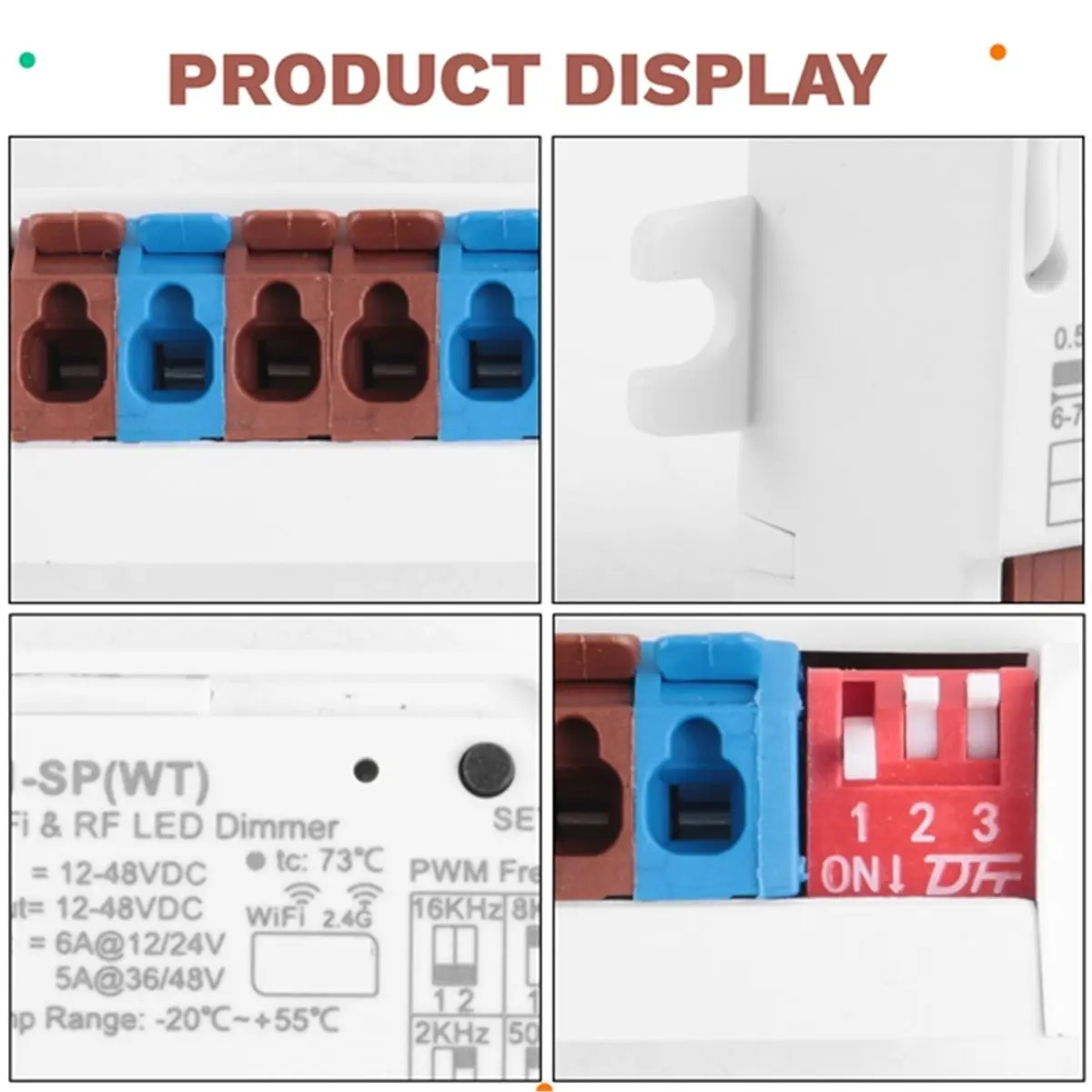 A10R V1-SP 투야 스마트 클라우드 WiFi 디밍 푸시 LED 컨트롤러 단일 채널 정전압 밝기 조절