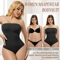Body pour femmes contrôle du ventre Shapewear sans manches sans bretelles dos nu débardeur décontracté string Body minceur corps Shaper 5