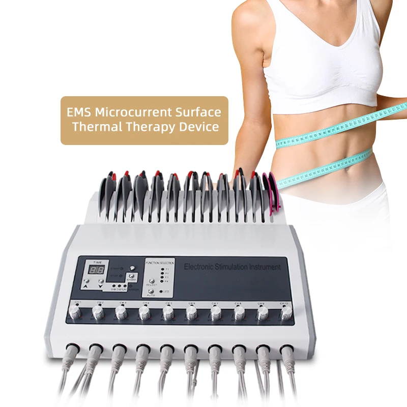 Stimulateur musculaire EMS Tens, Machine d'électrotimulation, vagues russes, masseur électrique pour soulager la douleur au dos 1
