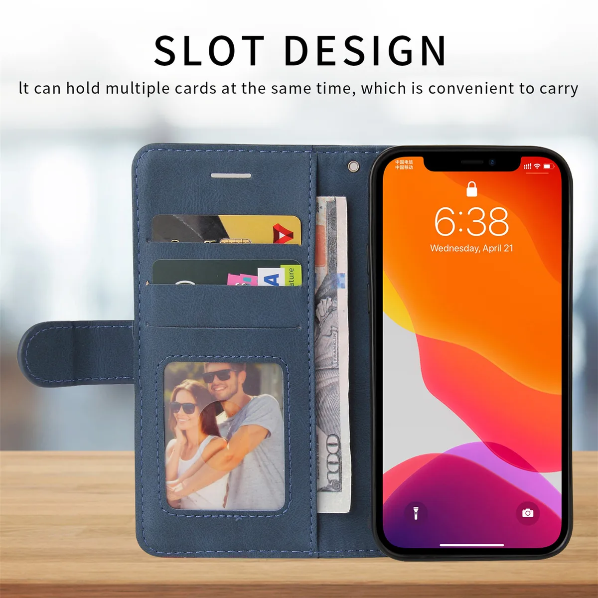 Leather Flip Phone Case For Samsung Galaxy A10E A20S A40 A50 A70 A01 A21S A31 A41 A51 A71 Fashion Magnetic Wallet Bracket Cover — view 3