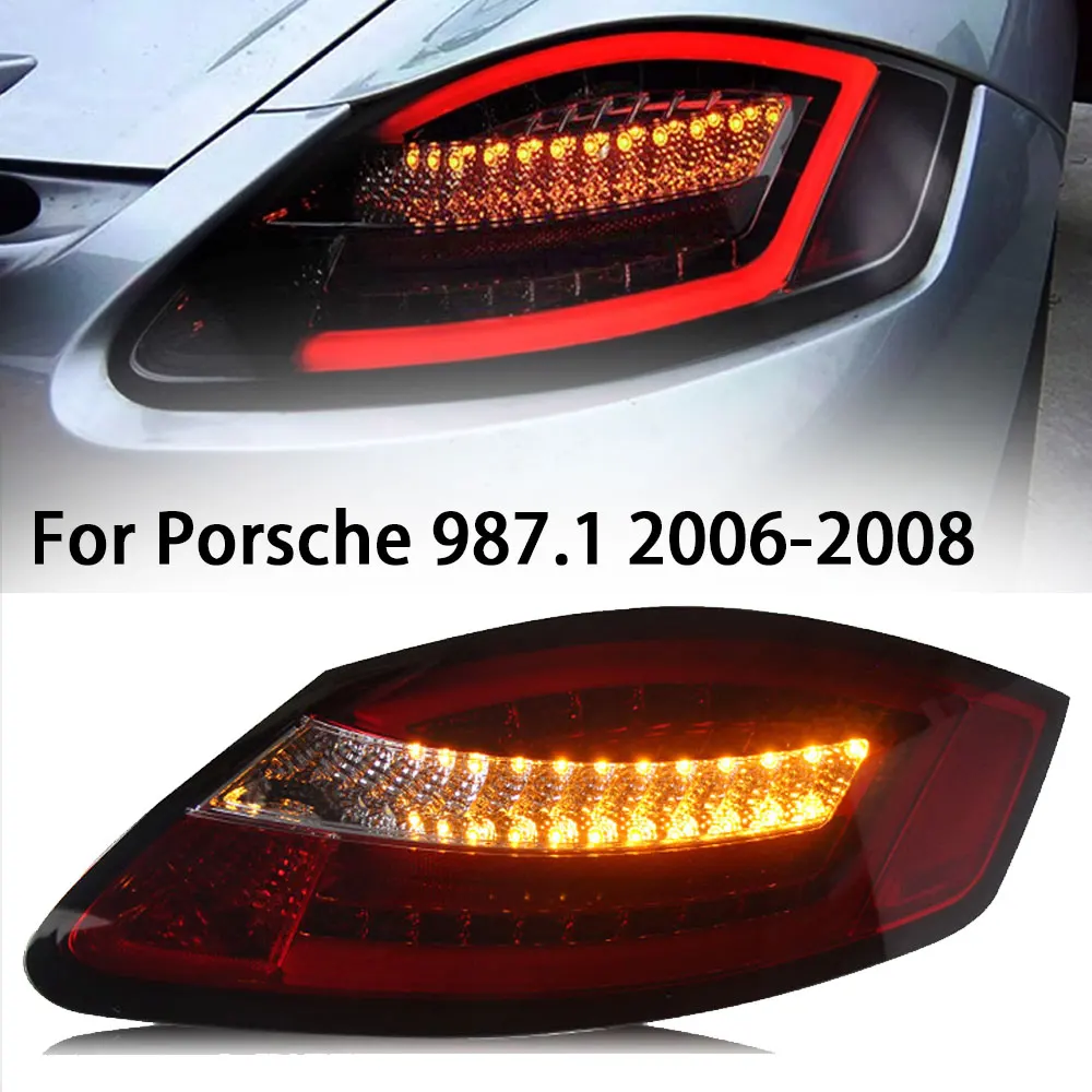 

Car Tail Lights For Porsche Cayman 987 987.1 boxster 2006-2008 new style full LED Dynamic Turn Signal Light Tail Lamp Assembly