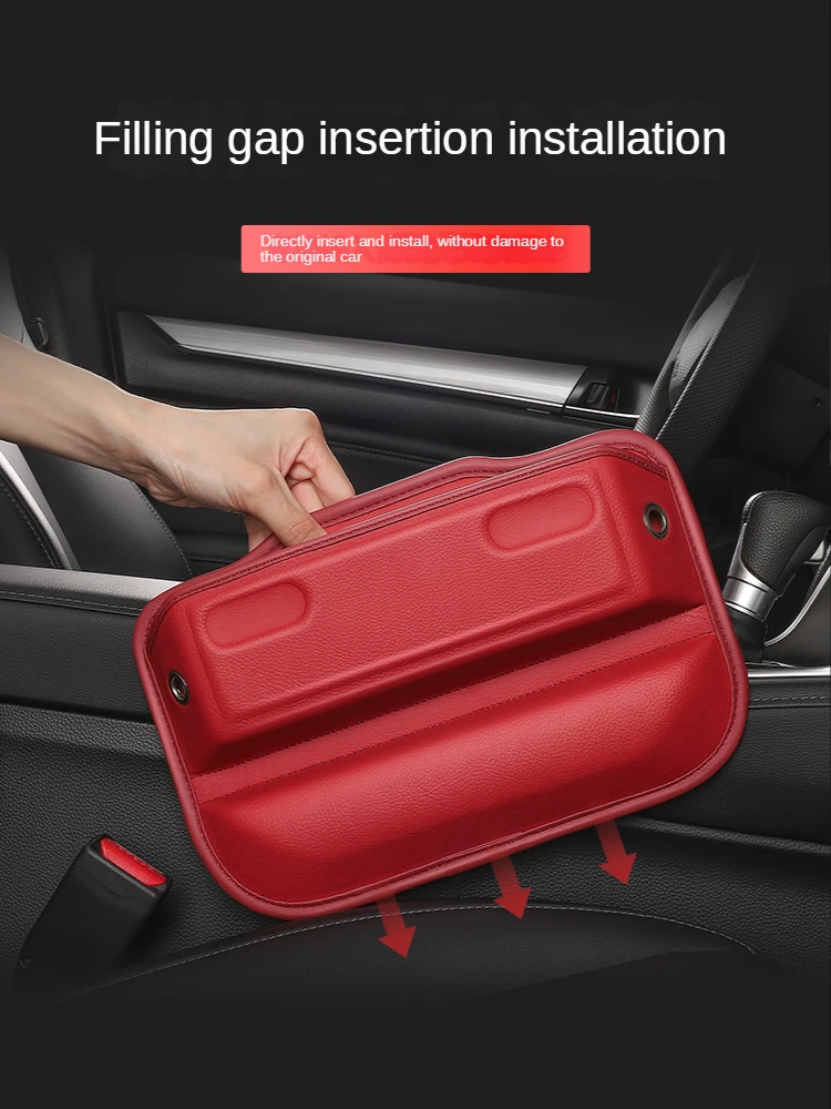 AUTOMECHANIST Pu Leather Car Seat Gap Filler Phone Holder Interior Crevice  Storage Box Car Seat Middle Filler Organizer Pocket - AliExpress