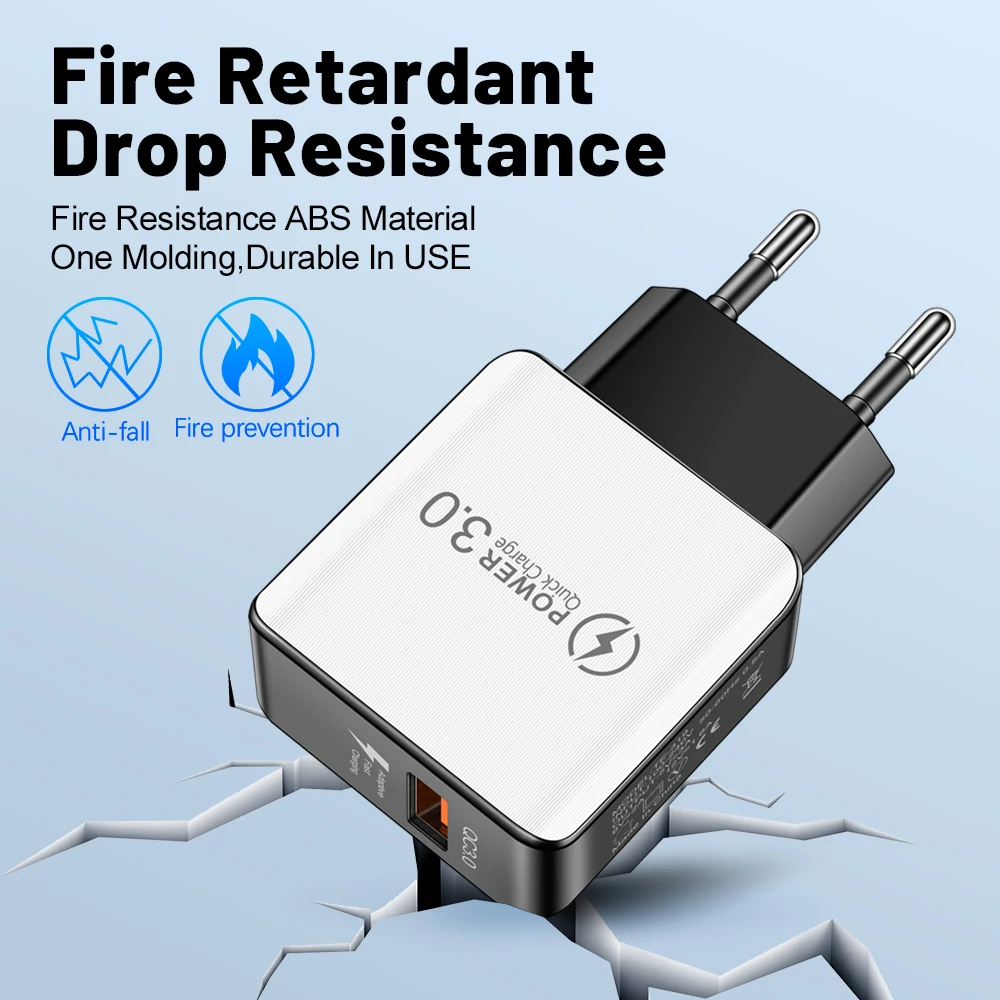 Quick Charge 3.0 4.0 USB Charger Universal 5V 3A Fast Charging Adapter For Samsung S10 Xiaomi Huawei Tablet Mobile Phone Charger