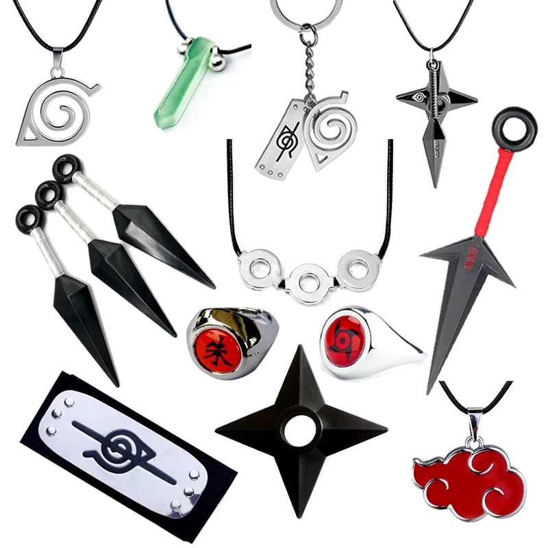 Anime Naruto Action Figures & Cosplay Accessories - Uzumaki Shuriken & Kakashi Set Gift