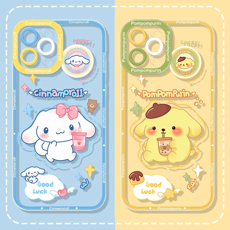 Custodia Sanrio Cinnamoroll Per Samsung Galaxy A13 A23 A33 A53 5G A73 A12 A22 A32 A52 A52S A04 A24 A15 A50 A70 A31 A51 A71 Tpu Cover
