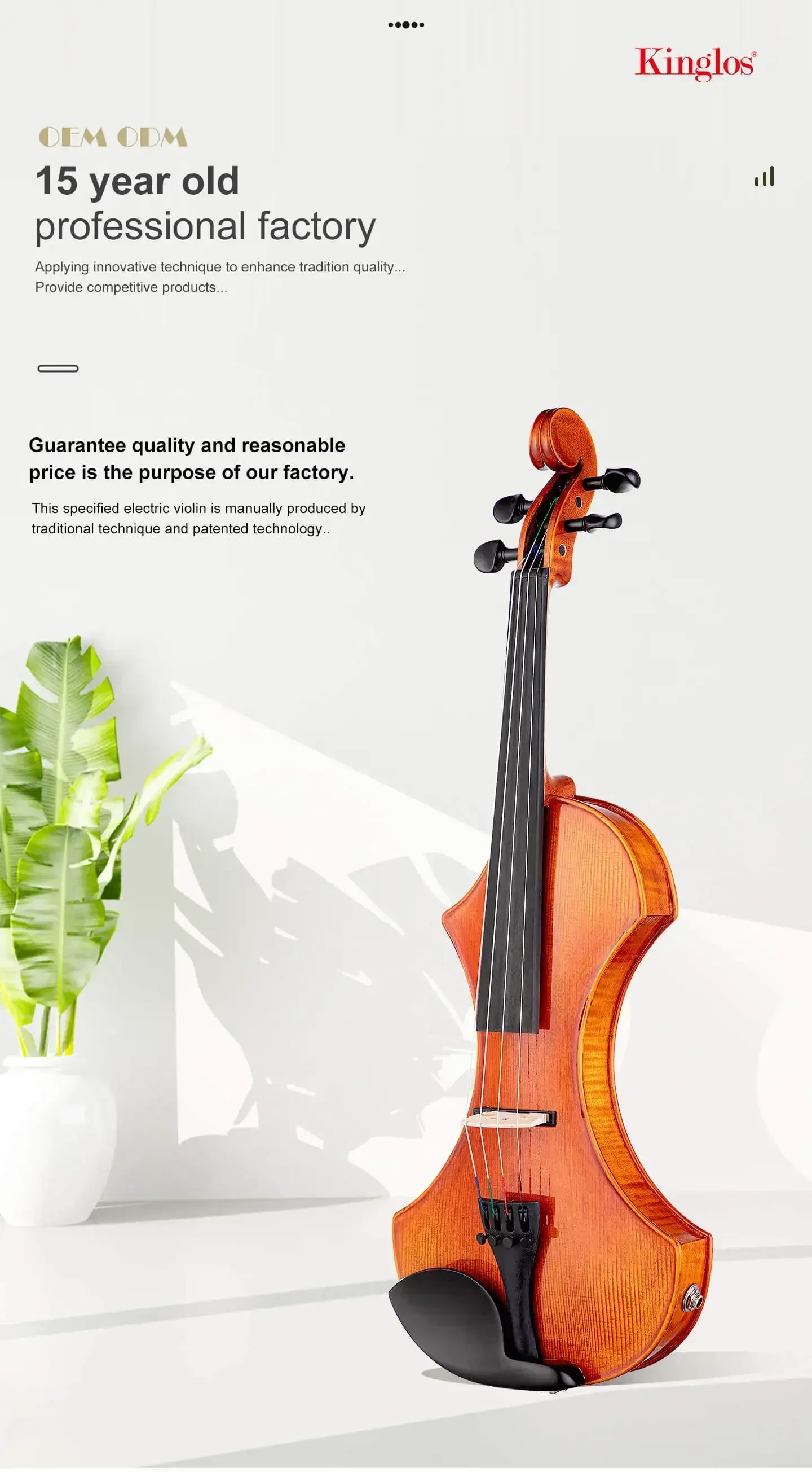 4/4 Size Electric Violin with Spruce Body-High Quality Instrument Includes Waterproof Case And Bow