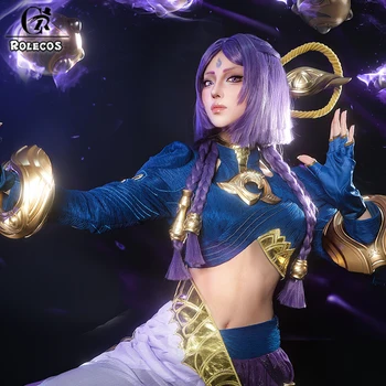 ROLECOS Gioco LOL The Unbroken Faith Yunara Costume Cosplay Donna Halloween Party Gioco di ruolo Vestito LOL Yunara Abiti Cosplay