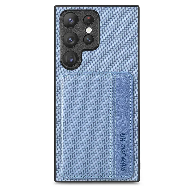 Leather Wallet Back Case - Luxurious Protective Cover for Samsung Galaxy Series