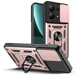 Armored Hybrid Ring Cover with Camera Protection - Note12 Pro 5G (Rose Gold)