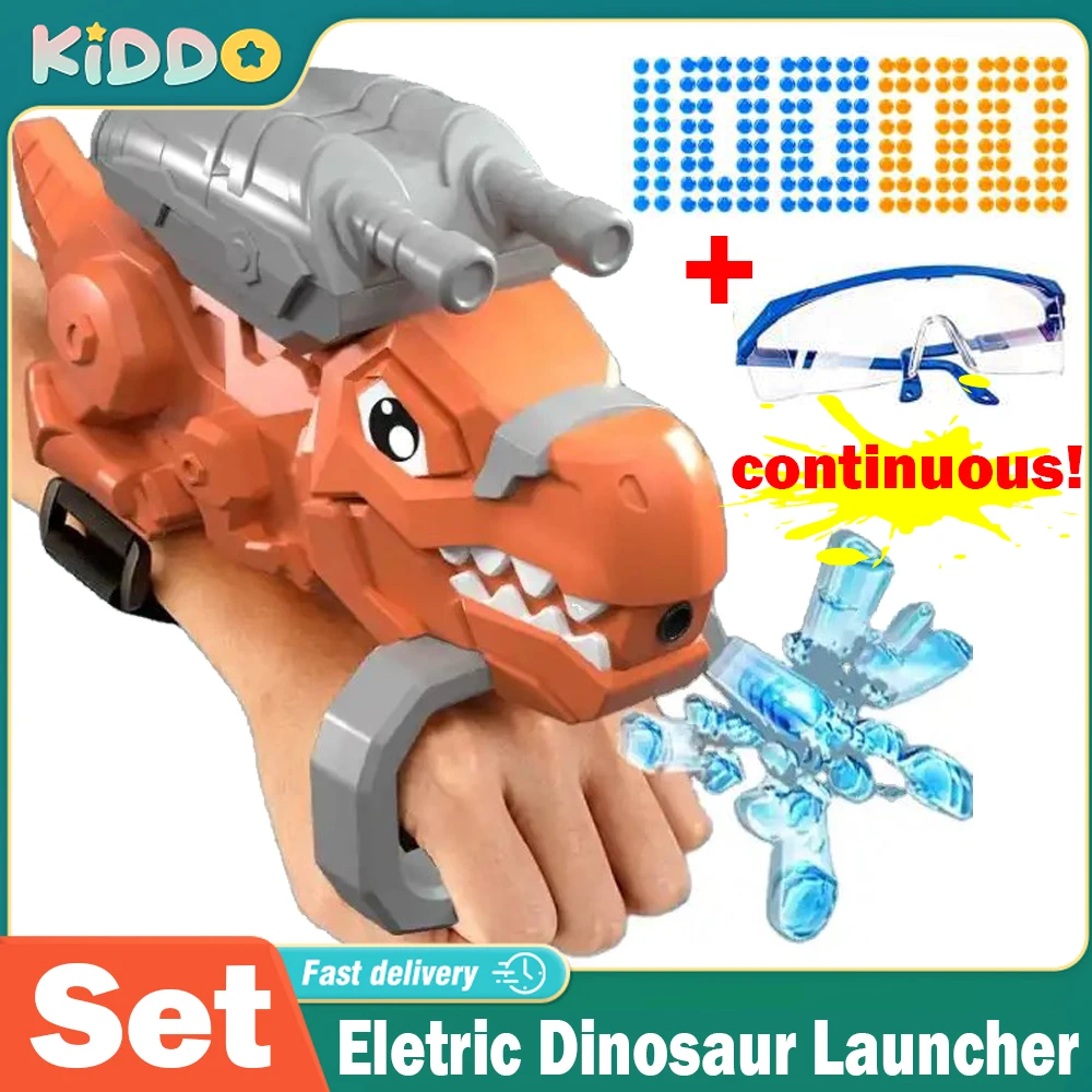 Eletric Water Gun Dinosaur Launcher Pistol Bomb Guns Continuo 10000 Perline D'Acqua Per Tiro Gioco Di Squadra Giocattoli Per Ragazzi All'Aperto