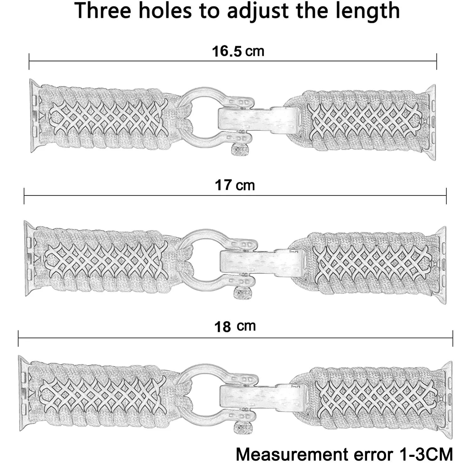 سوار البقاء على قيد الحياة والعتاد لساعة أبل ، حزا...