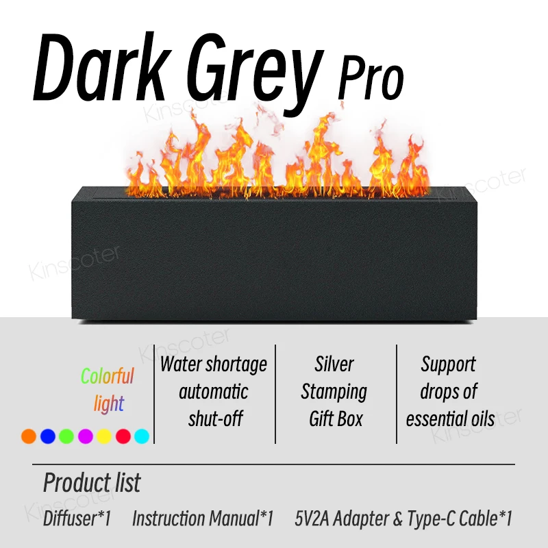 KINSCOTER لهب ناشر رائحة الهواء المرطب بالموجات فو...