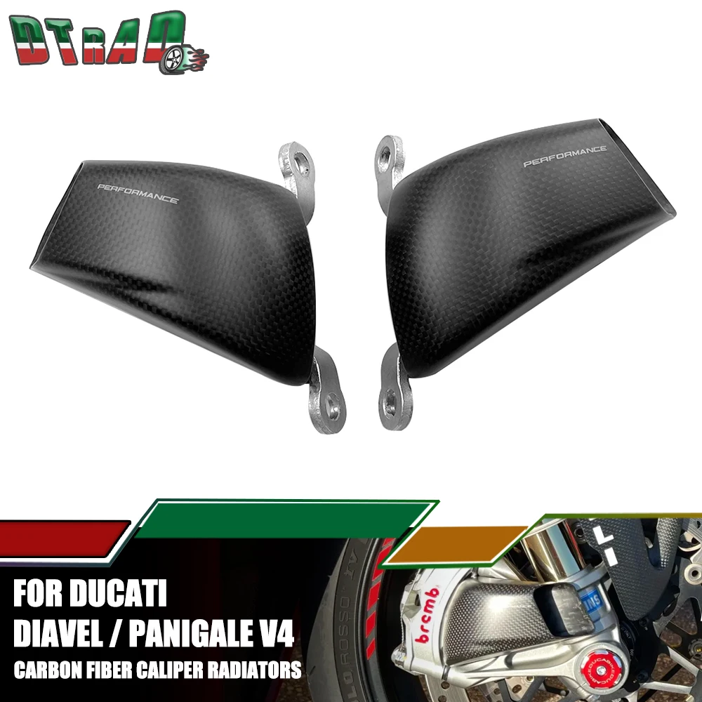 Per Ducati Diavel V4 Panigale V4S Streetfighter V4 S Condotti Aria Freno In Fibra Di Carbonio Pinza Copertura Radiatore Accessori Moto
