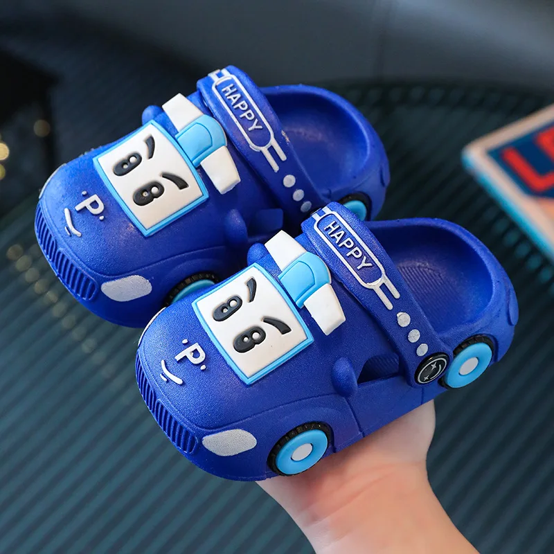 Summer New Dazzling Cool Kid Hollow Sandals Baby Cute Cartoon Car Home Slippers Boy Breathable Antislip Beach Shoe Girl Shoe Kids Shoes Children Sandals Kids Sandals Beach Shoes