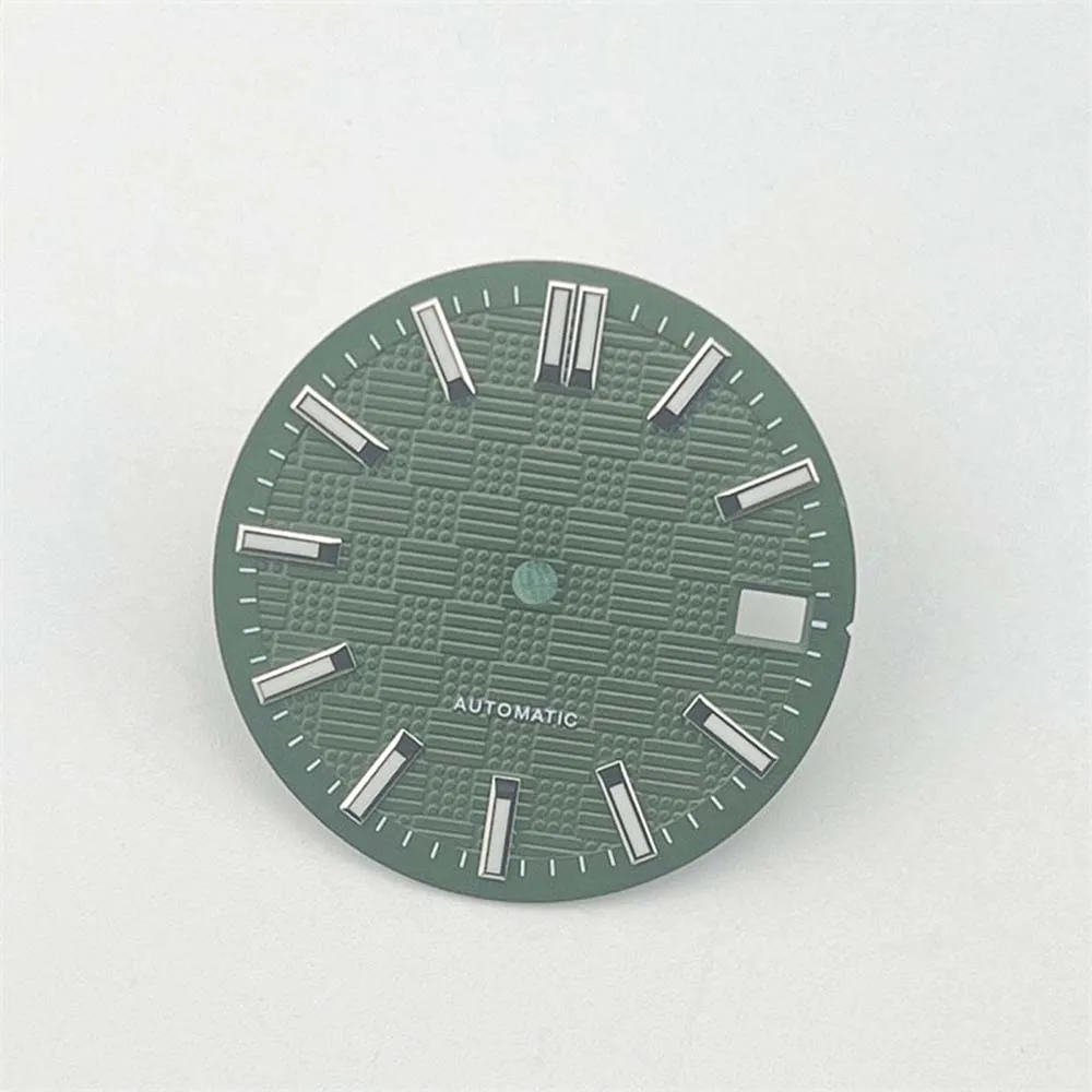 Replacement NH35 28.5mm Green Luminous Watch Dial for NH35A/4R35 Movement