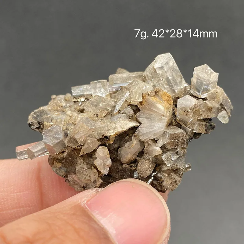 100% natural columnar transparent calcite raw stone mineral specimen healing crystal collection