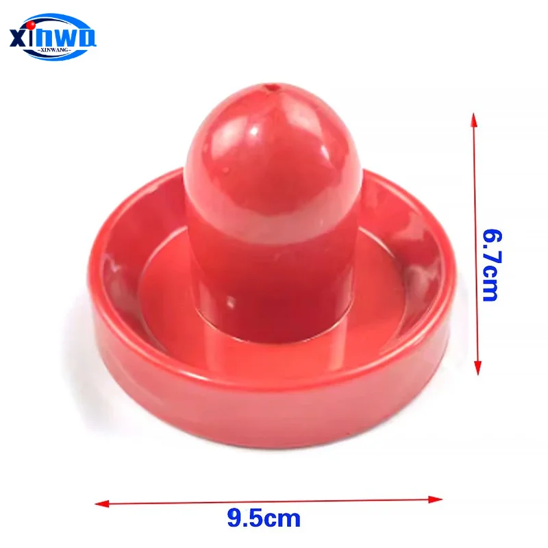 Air Hockey Pushers and Pucks Set with Velvet Pads - Premium ABS Plastic
