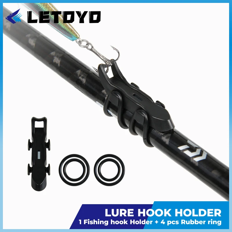4 Garde-lignes Magnétiques Pour Canne à Pêche – Protecteurs D‘hameçons HK2F, Lot De 4, Noir